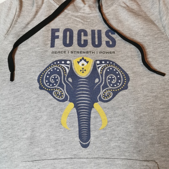 Old School Grey Hoodie Sz. S Cute and Fashionable - Picture 12 of 15